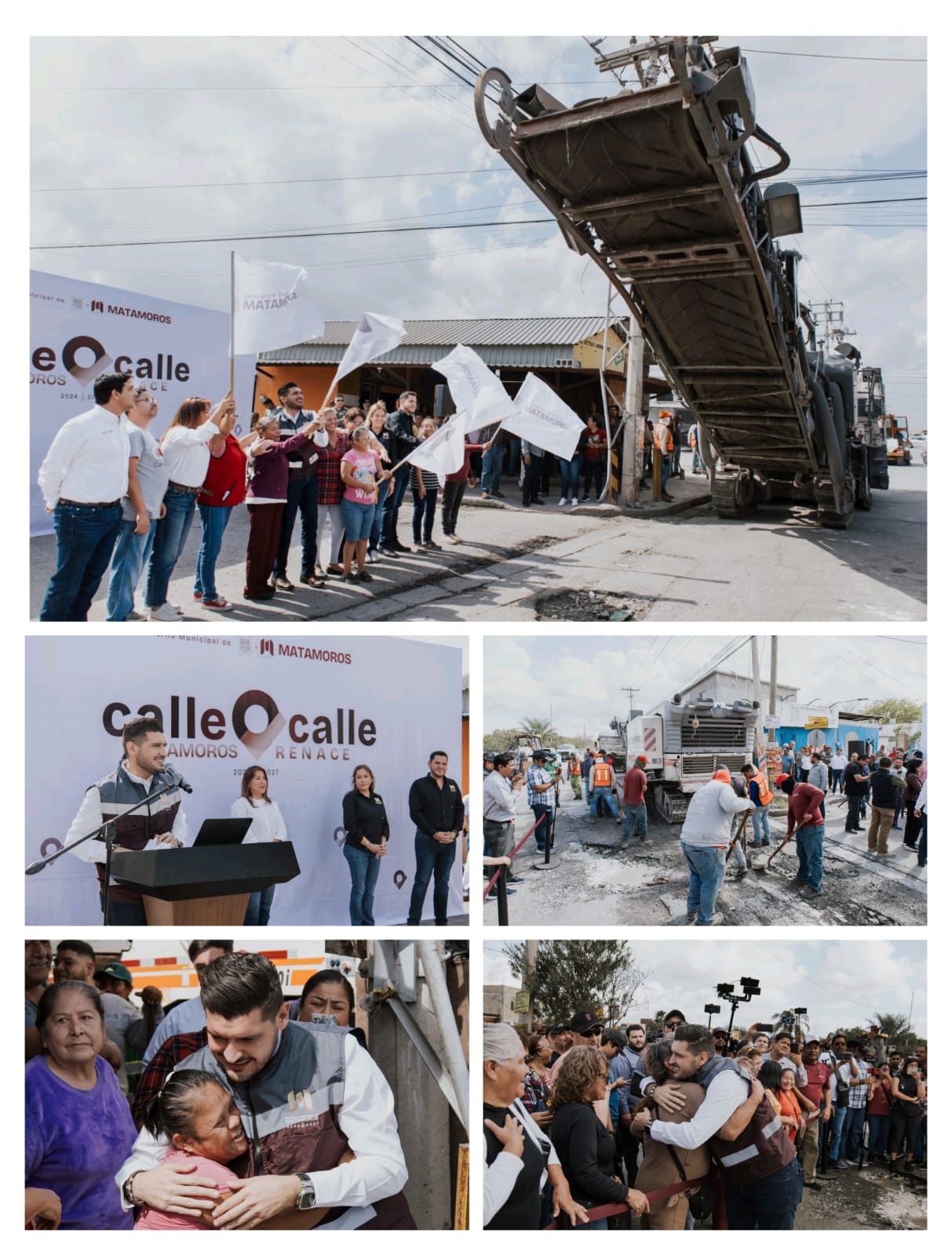 Da inicio alcalde Alberto Granados rehabilitación de avenida Paseo de los Palmares en Matamoros con inversión millonaria