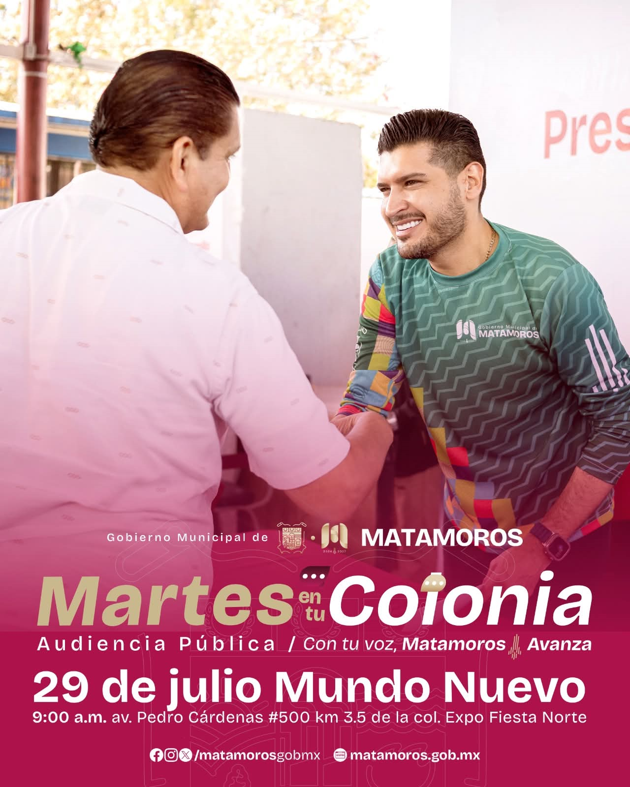 “Martes en tu Colonia” tendrá como sede el Centro de Convenciones Mundo Nuevo
