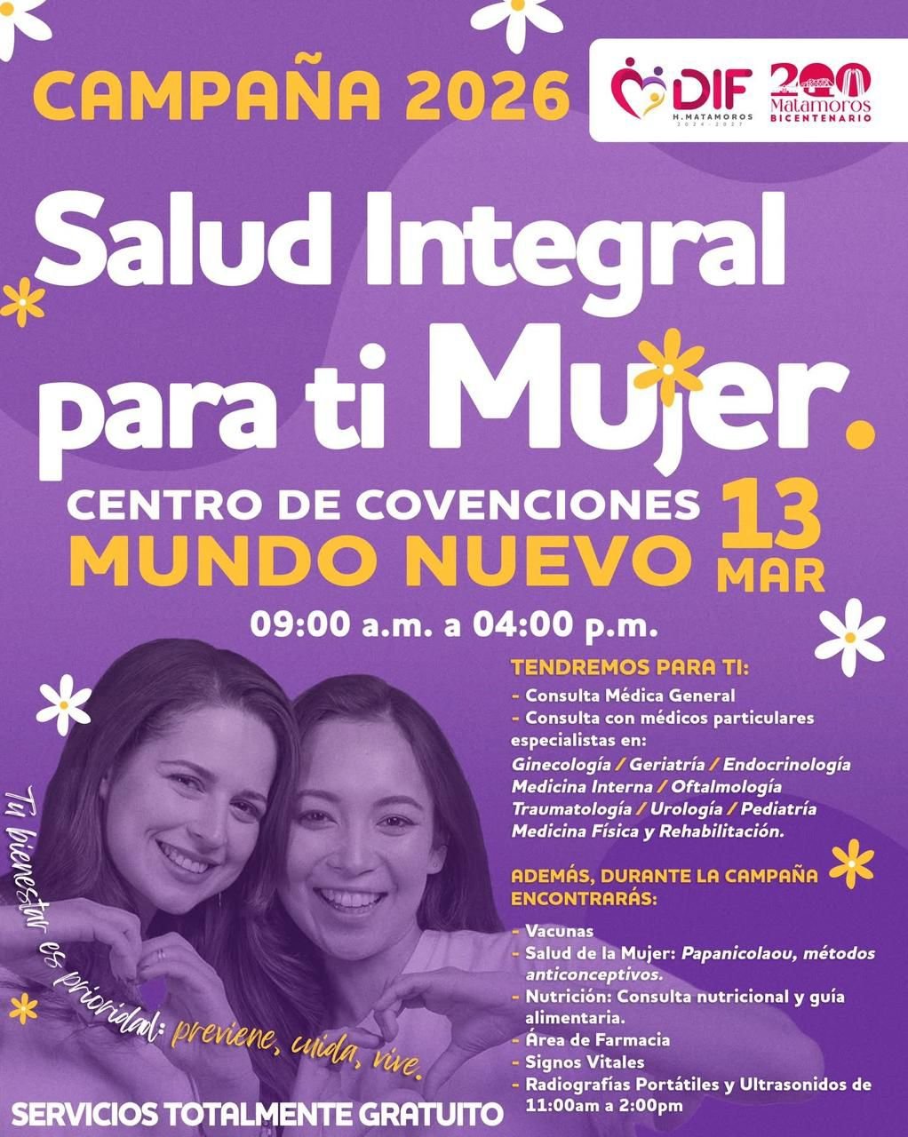 Impulsa DIF Matamoros bienestar femenino con la jornada “Para Ti, Mujer”