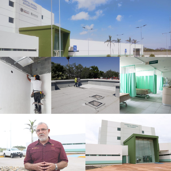 Garantizan obras de infraestructura hospitalaria atención médica en Tamaulipas