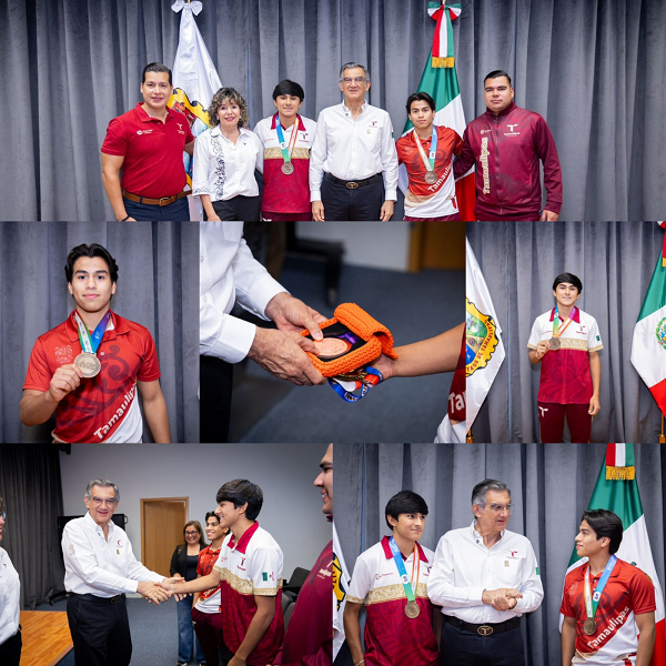 Recibe gobernador a históricos campeones tamaulipecos