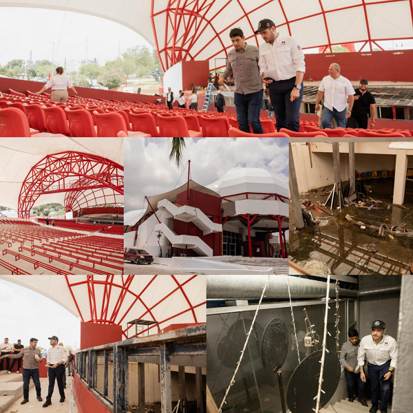 Supervisa Beto Granados rehabilitación integral de la Concha Acústica del Parque Olímpico