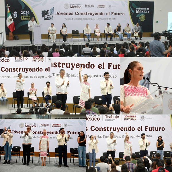 Se reúne Claudia Sheinbaum con jóvenes tamaulipecos: son el eje central del presente
