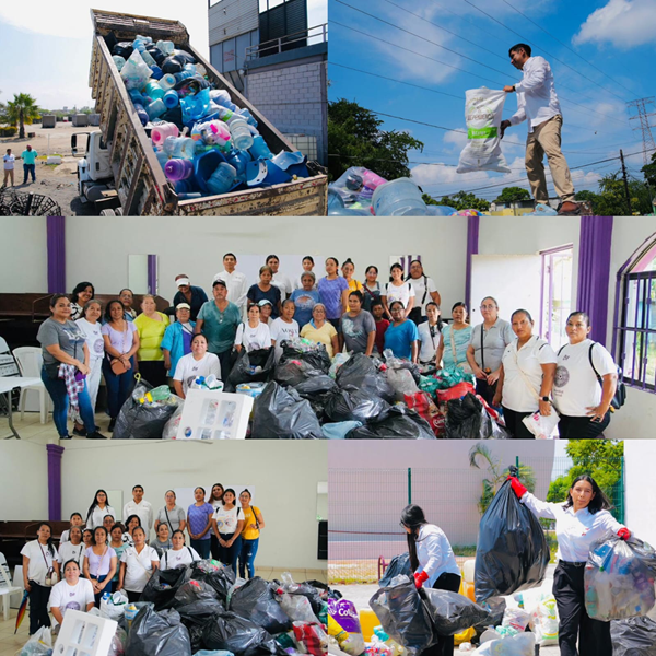 Con la recolección de dos toneladas de plástico, arranca SEDENER la campaña para la Economía Circular en Tamaulipas