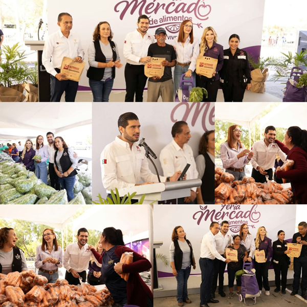 José Alberto Granados Fávila y el DIF Tamaulipas llevan la Feria Mercado de Alimentos “Come Bien y Vive Bien” a mil familias de Matamoros