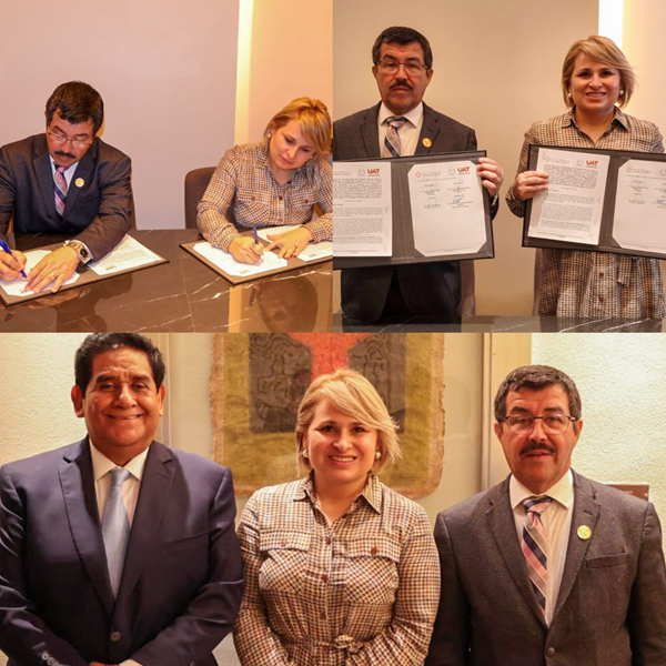 Firma rector de la UAT convenio nacional con el Instituto Mexicano de Contadores Públicos