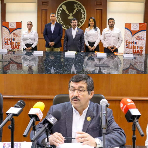 Anuncia el rector Dámaso Anaya el programa oficial de la Feria del Libro UAT 2026